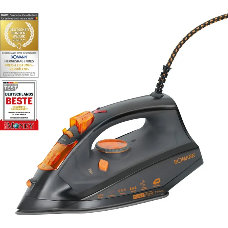 Паровой утюг 2500 Вт Bomann DB 784 CB Black